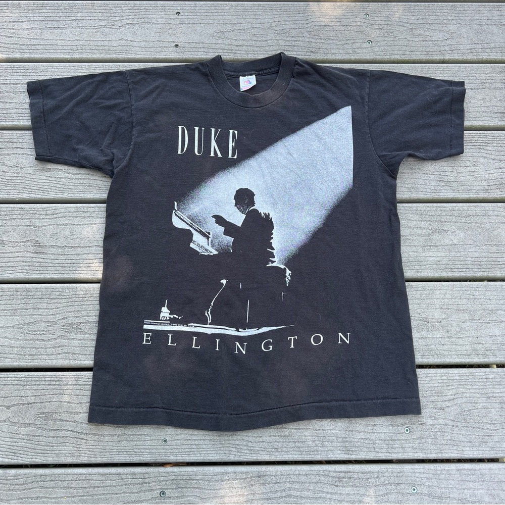 Vintage 90s Duke Ellington Graphic T-Shirt. Size Large.